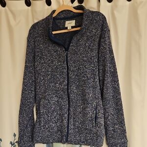 Old Navy Women's Blue Speckled Utility Jacket